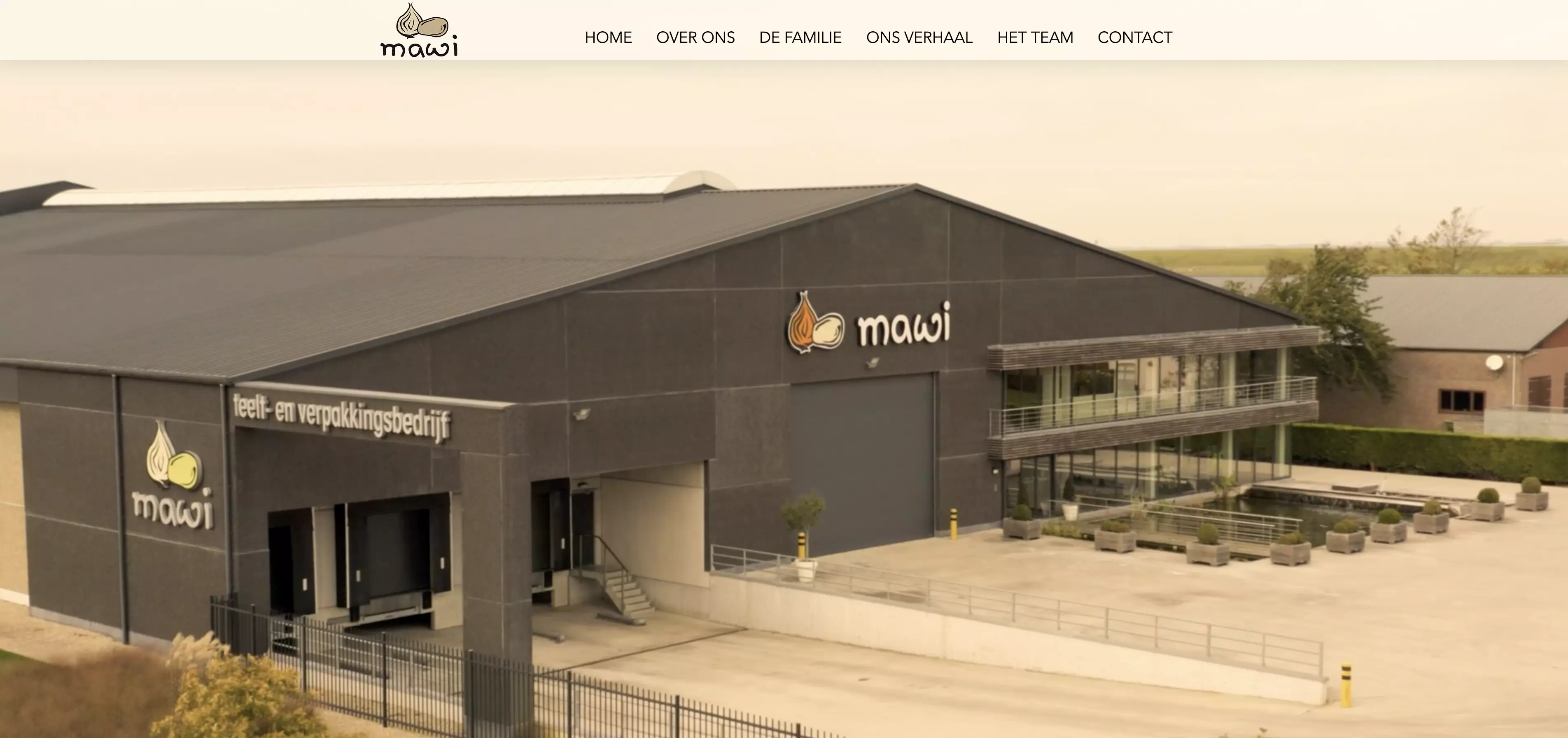 Onepage Website gemaakt voor Mawi